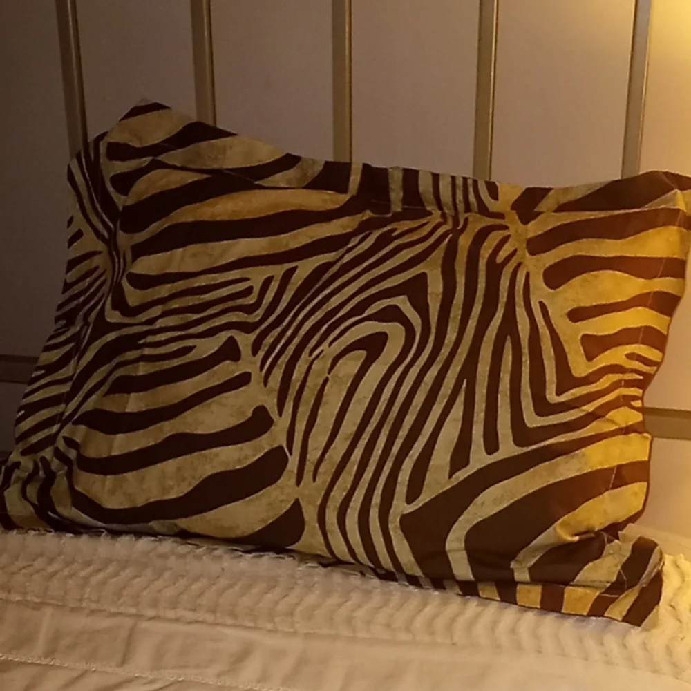 Ralph Lauren Zebra Safari Reversible Jungle Animal Print Comforter Set Sz. Queen